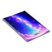 シアルブルーとピンクの銀河系名前をカスタムする ノートブック (右側)
