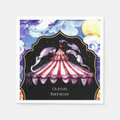 シアルボホサーカス誕生日 スタンダードカクテルナプキン (正面)