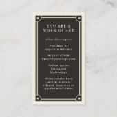 シアルボホタロットピアシング名刺 名刺 (裏面)