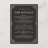 シアルボホタロット結婚の詳細招待状カード エンクロージャーカード (正面)