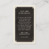 シアルボホタロット結婚サンキューカード エンクロージャーカード (裏面)