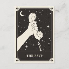 シアルボホタロット電話ウェディングRSVPカード エンクロージャーカード