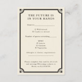 シアルボホタロット電話ウェディングRSVPカード エンクロージャーカード (裏面)