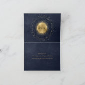 シアルミッドナイトブルー金ゴールドスターズサンキューカード サンキューカード (内部)