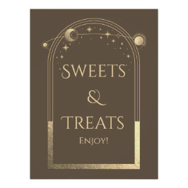 シアルモカ金ゴールド誕生日スイーツ&トリート ポスター