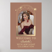 シアルモカ金ゴールド30歳の誕生日へようこそ ポスター (正面)
