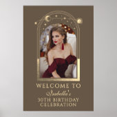 シアルモカ金ゴールド30歳の誕生日へようこそ ポスター (正面)