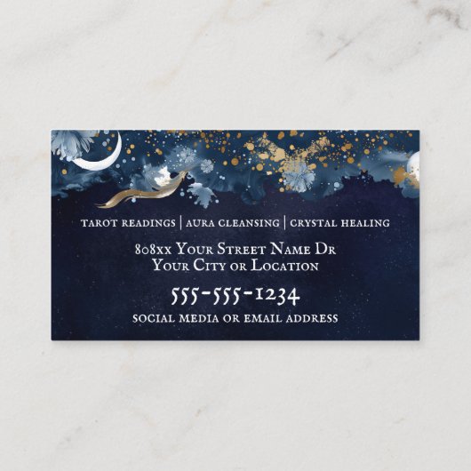 シアルモスブルーと金ゴールドナイトスカイサイキック 名刺 (裏面)