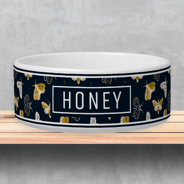 シアルモスボホパターン名テンプレートペットボウル ボウル (クリエイターアップロード済み)