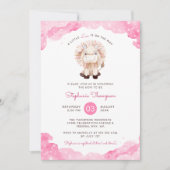 シアルレオ星占いサイン赤ちゃんシャワー 招待状 (正面)