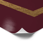 シアルレッド金ゴールド誕生日スイーツ&トリート ポスター (コーナー)