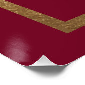 シアルレッド金ゴールド誕生日スイーツ&トリート ポスター (コーナー)