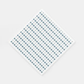 シアンおよびホワイトミニマル水玉模様g9 スタンダードランチョンナプキン (角)