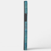 シアンからグレーのテクスチャ形状のモザイク切り出し Case-Mate iPhoneケース (裏面 / 右)