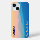 シアンとサーモンの夕日 Case-Mate iPhoneケース (裏面)