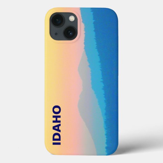 シアンとサーモンの夕日 Case-Mate iPhoneケース (裏面)