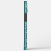 シアンとターコイズを混ぜた半ピクセル綿 Case-Mate iPhoneケース (裏面 / 右)