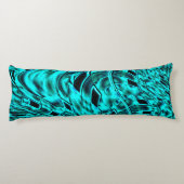 シアンのイメージで反転した正方形イメージ ボディピロー (裏面)