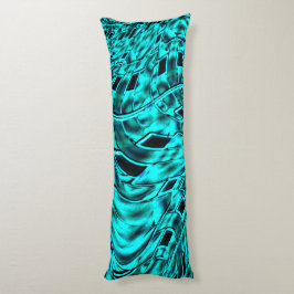 シアンのイメージで反転した正方形イメージ ボディピロー