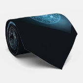 シアンのエンジニア ネクタイ (ロール)