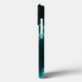 シアンのスノーフレークフラクタル Case-Mate iPhoneケース (裏面 / 左)