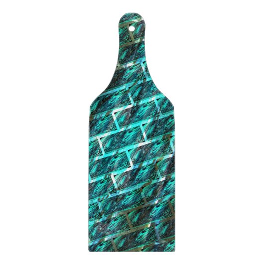 シアンの汚れ、グレーズ、グレーティン違うグ、レンガ? カッティングボード (正面)