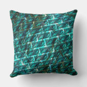 シアンの汚れ、グレーズ、グレーティン違うグ、レンガ？ クッション (裏面)