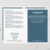 シアンの白シンプル色のパ縁どラフト (正面/裏面)