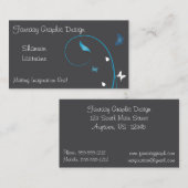 シアンの蝶と離れオングレー 名刺 (正面/裏面)