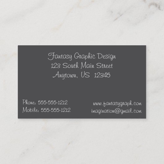 シアンの蝶と離れオングレー 名刺 (裏面)