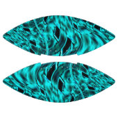 シアンまたは青の色で反転した曲がった正方形 アメリカンフットボール (パネル)