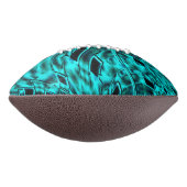 シアンまたは青の色で反転した曲がった正方形 アメリカンフットボール (回転90)