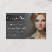 シアンウォーエレガントトカラーキャラクターアーティスト 名刺 (裏面)