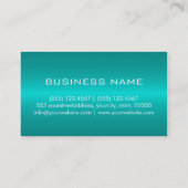 シアンステンレス鋼モノグラム 名刺 (裏面)