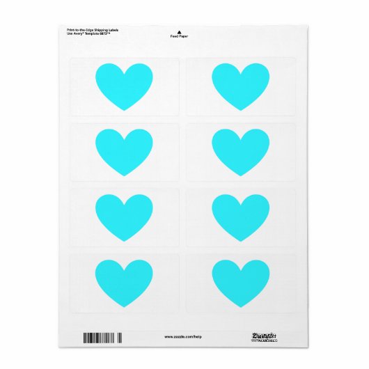 シアンハート ラベル (フルシート)