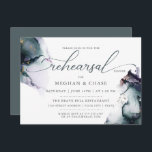 シアンパープルファンタジー海アメジストジェムゲード 招待状<br><div class="desc">リハ結婚ーサルディナー |トレンディースモークアメジストと埃っぽい青いシアンの抽象芸術結婚をモチーフ。ムーディとエテリア絵を描、この美しい手の水の色のイラストレーションは、深いのシアンブルーの色合いと金ゴールドの斑点のハイライトとダスティーパープルの色合いの美しい色の感じは、深いフォントのアメジストのの宝石のコードを持っています書 – ハンドスクリプト書道は、最小限とを組合わせている。トレンディーとモダンすべての季節を探す。これは同じアクセサリー結婚を持つ文房具コレクショ結婚ンの一部である。© BarefootBrideのために作成されたWhimicalArtwork™</div>