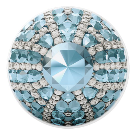 シアンフェイク宝石Orb セラミックノブ (正面)