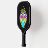 シアンブラックカラフルOracleフクロウ ピックルボールラケット (左)