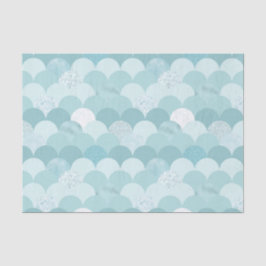 シアンブルーの人魚はかりで測 薄葉紙