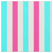 シアンブルーピンク白ストライプ色 ファブリック (クローズアップ)