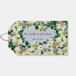 シアンブルー – ありがとう – 贈り物ラベル ギフトタグ