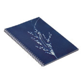 シアンプリントグラスブルーとホワイトノート ノートブック (右側)