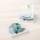 シアンボホ ガラスコースター (アングル)