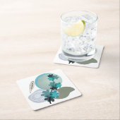 シアンボホ スクエアペーパーコースター (インサイチュ)