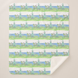 シアンライトハウスシェルパブランケット シェルパブランケット