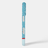 シアンレッドメリーホリデーズカワイイ雪だるまパターン Case-Mate iPhoneケース (裏面 / 右)