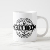シアン化ヴィンテージスタイル毒ラベル ジャンボコーヒーマグカップ (右)