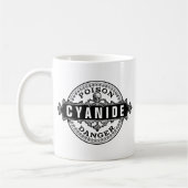 シアン化ヴィンテージスタイル毒ラベル マグカップ (左)