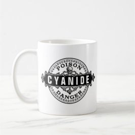 シアン化ヴィンテージスタイル毒ラベル マグカップ