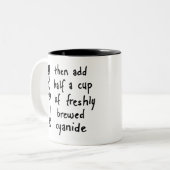 シアン化物の茶 ツートーンマグカップ (正面左)